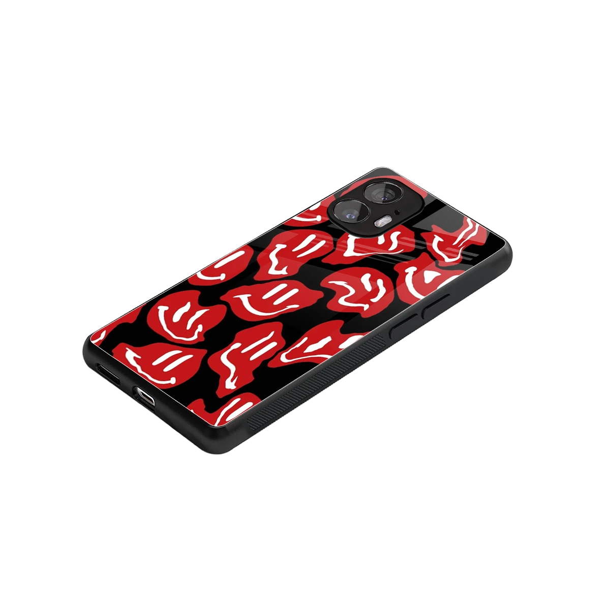 Melting Smiley stylish phone case for nothing phone 2 | glossy glass and slim fit