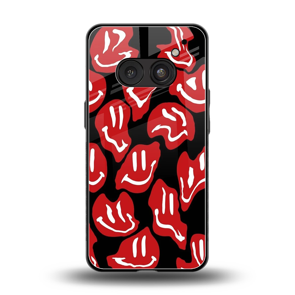 Melting Smiley back phone cover | glass case for nothing phone 2a