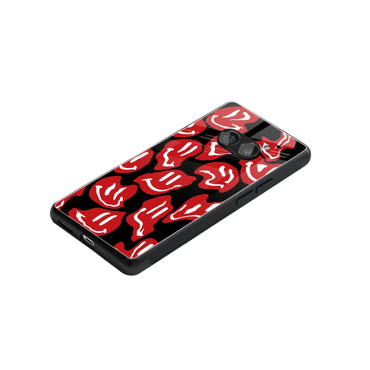 Melting Smiley stylish phone case for nothing phone 2a plus | glossy glass and slim fit