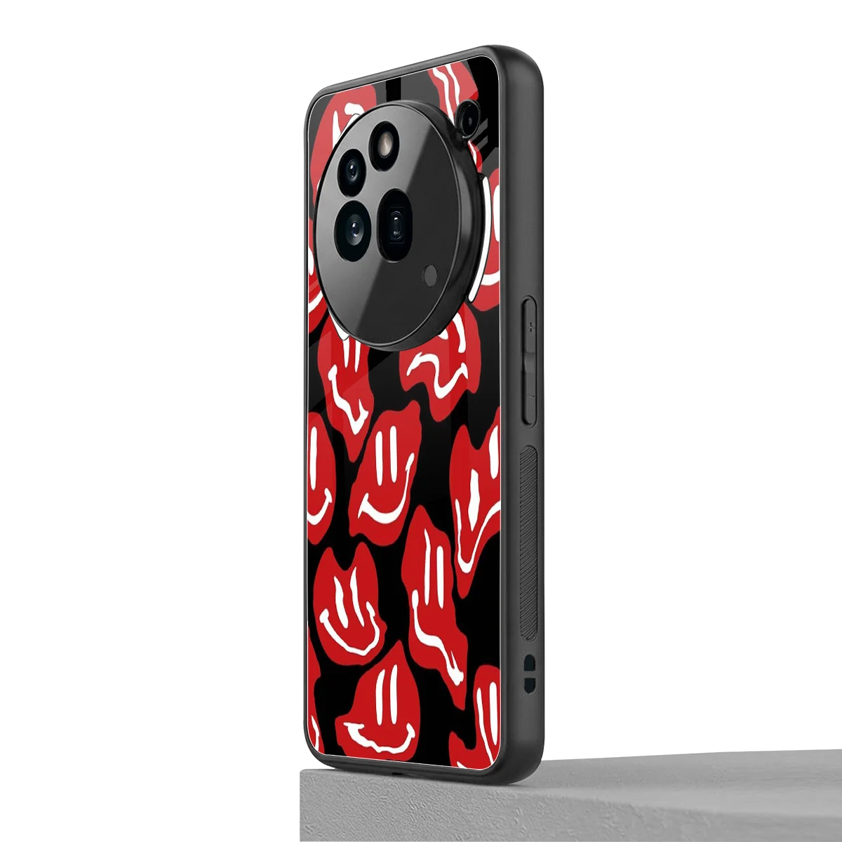 Melting Smiley nothing phone 3a pro mobile cover | shockproof glass phone case