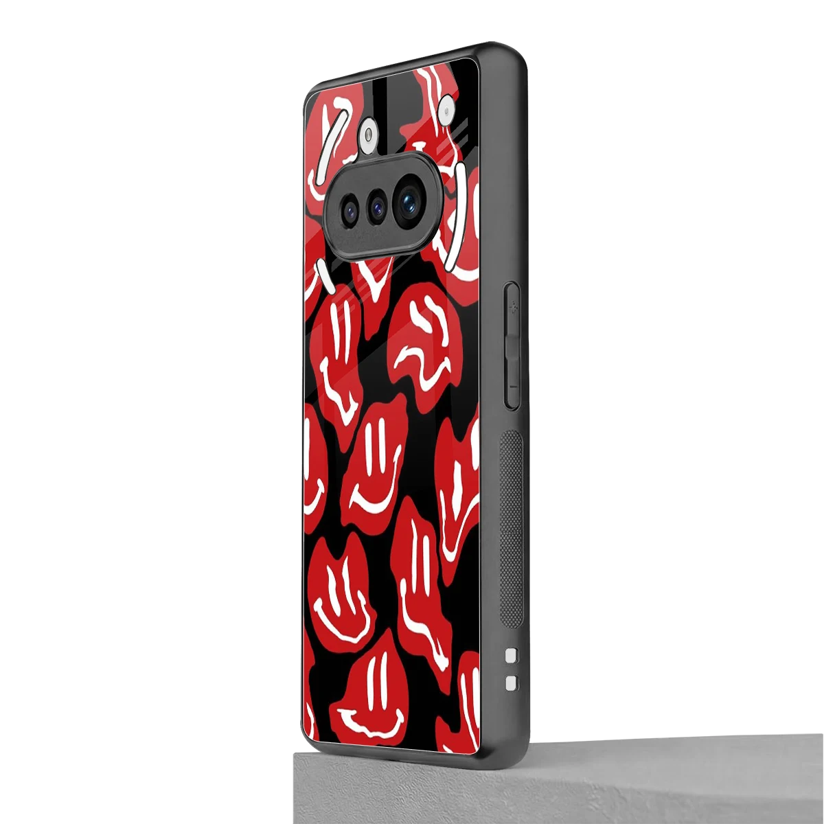 Melting Smiley nothing phone 3a mobile cover | shockproof glass phone case