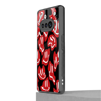 Melting Smiley nothing phone 3a mobile cover | shockproof glass phone case