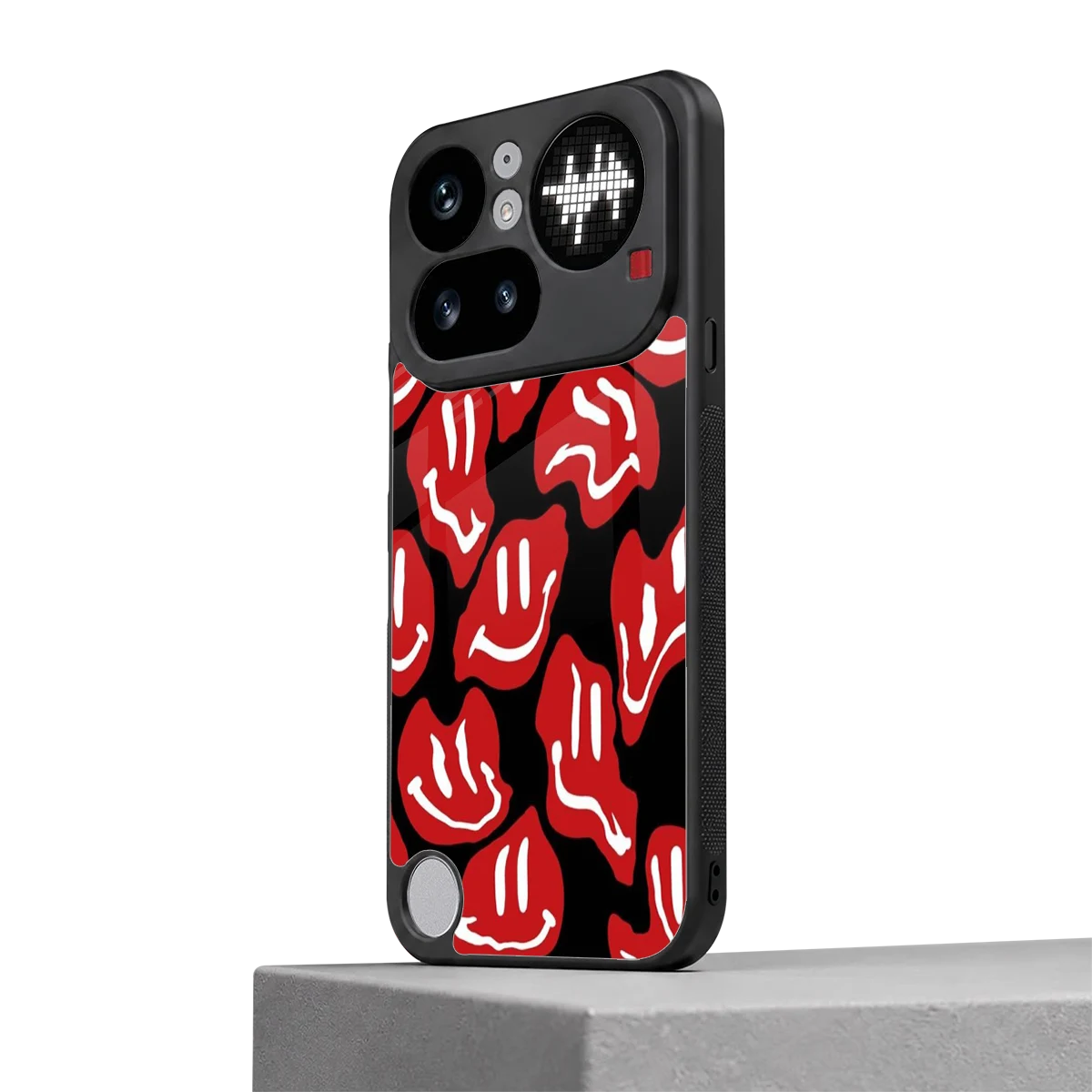 Melting Smiley nothing phone 4a pro mobile cover | shockproof glass phone case