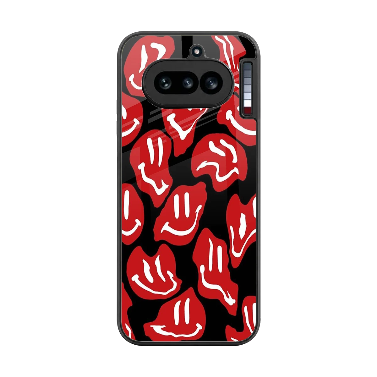 Melting Smiley back phone cover | glass case for nothing phone 4a