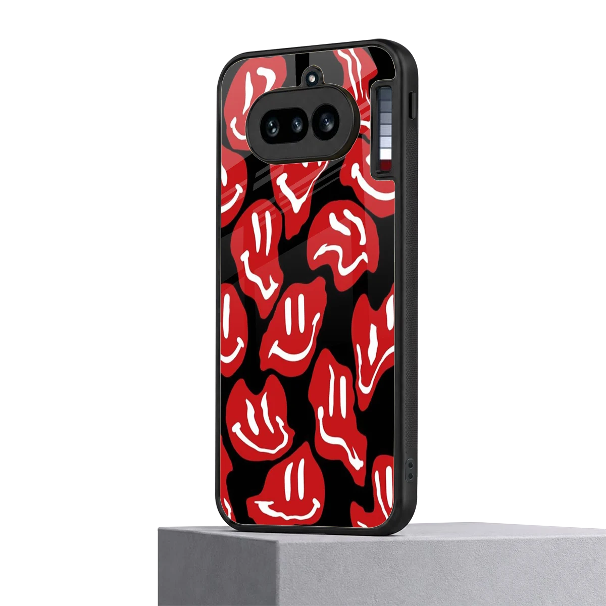 Melting Smiley nothing phone 4a mobile cover | shockproof glass phone case