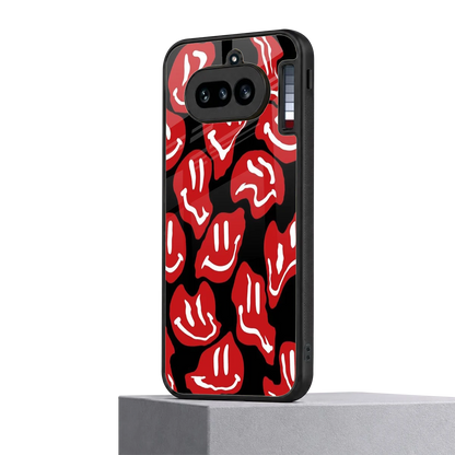 Melting Smiley nothing phone 4a mobile cover | shockproof glass phone case