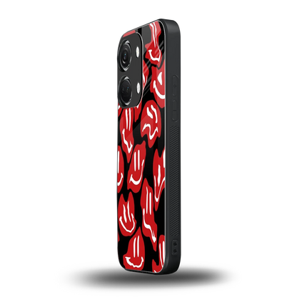 Melting Smiley oneplus nord 3 mobile cover | shockproof glass phone case