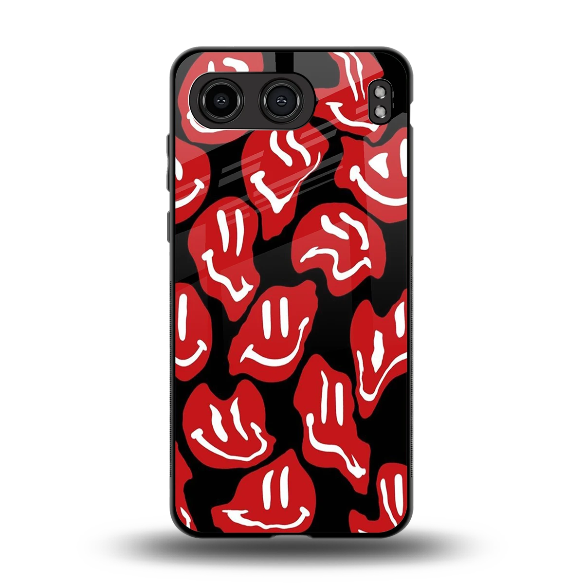 Melting Smiley back phone cover | glass case for oneplus nord 4