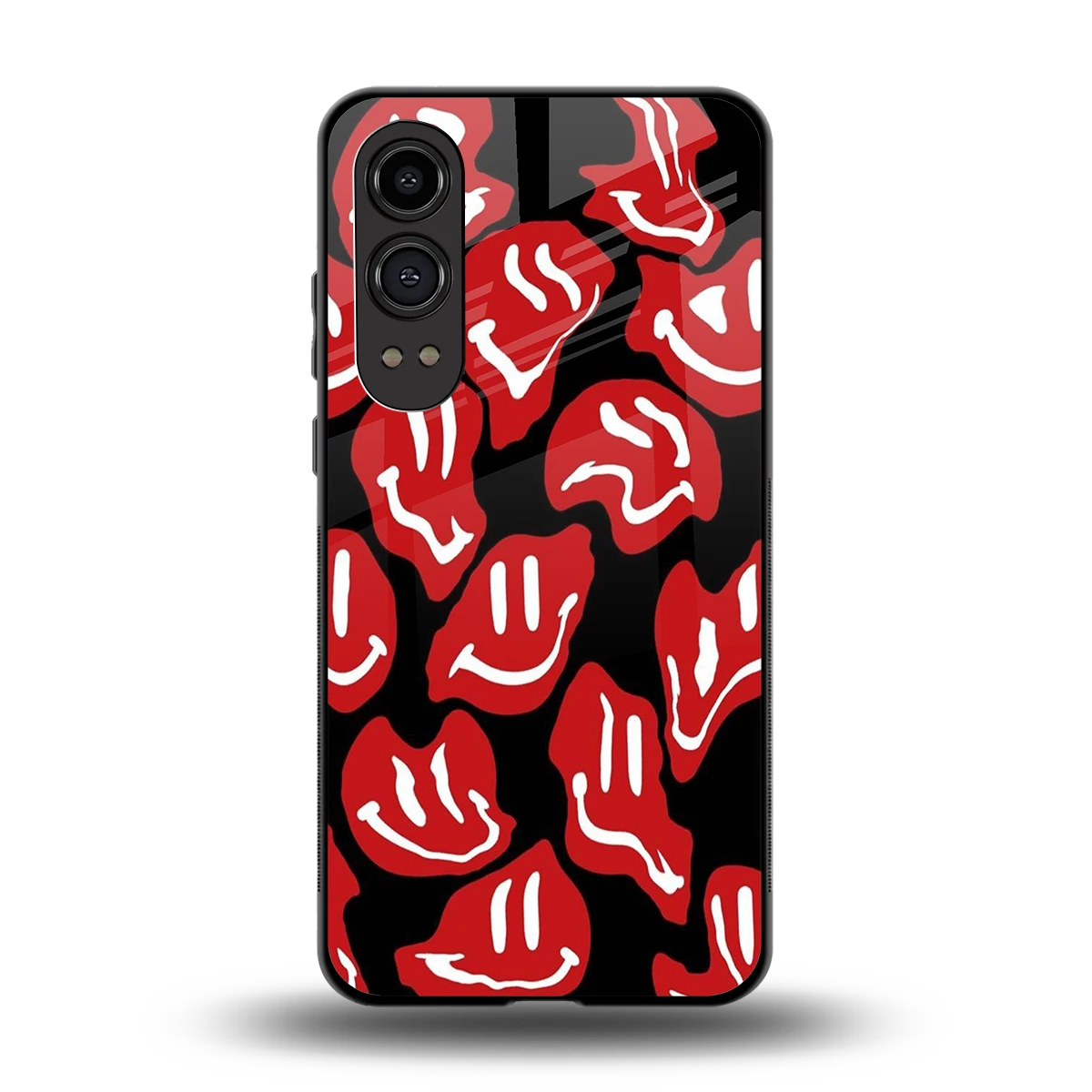 Melting Smiley back phone cover | glass case for oneplus nord ce 4 lite