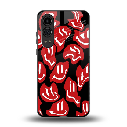 Melting Smiley back phone cover | glass case for oneplus nord ce 4 lite