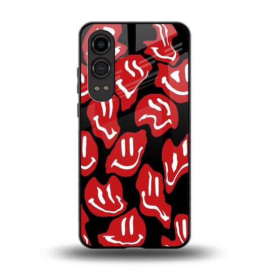 Melting Smiley back phone cover | glass case for oneplus nord ce 4 lite