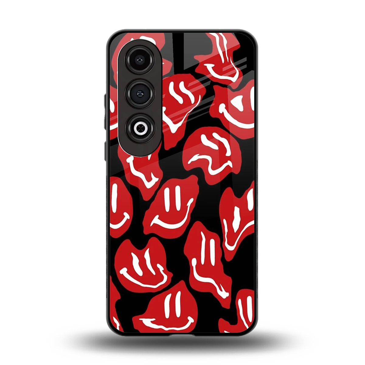 Melting Smiley back phone cover | glass case for oneplus nord ce 4