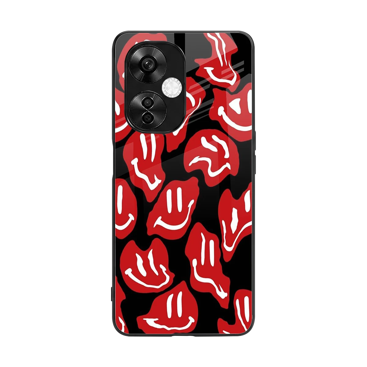 Melting Smiley back phone cover | glass case for oneplus nord ce 3 lite