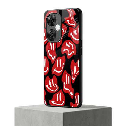 Melting Smiley oneplus nord ce 3 lite mobile cover | shockproof glass phone case