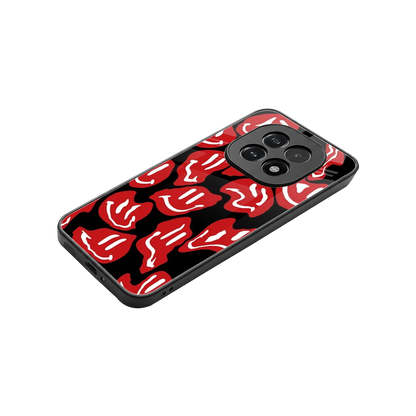 Melting Smiley stylish phone case for oppo f29 5g | glossy glass and slim fit