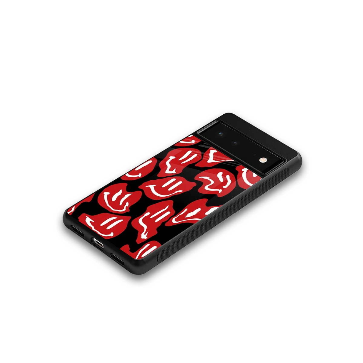 Melting Smiley google pixel 6a mobile cover | shockproof glass phone case