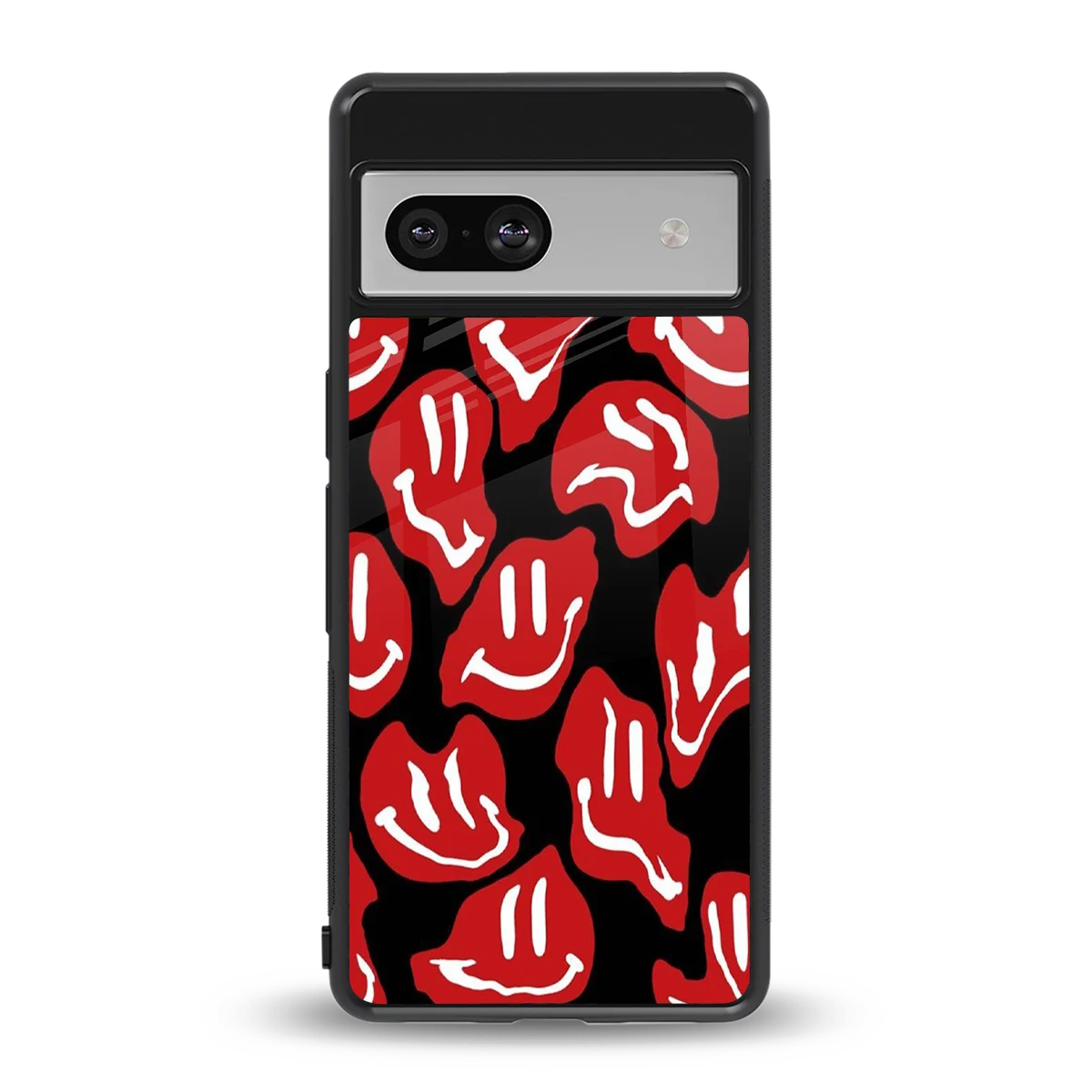 Melting Smiley back phone cover | glass case for google pixel 7