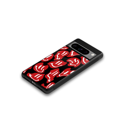 Melting Smiley google pixel 8 pro mobile cover | shockproof glass phone case
