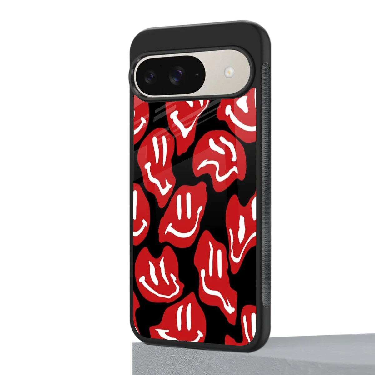 Melting Smiley google pixel 9 mobile cover | shockproof glass phone case