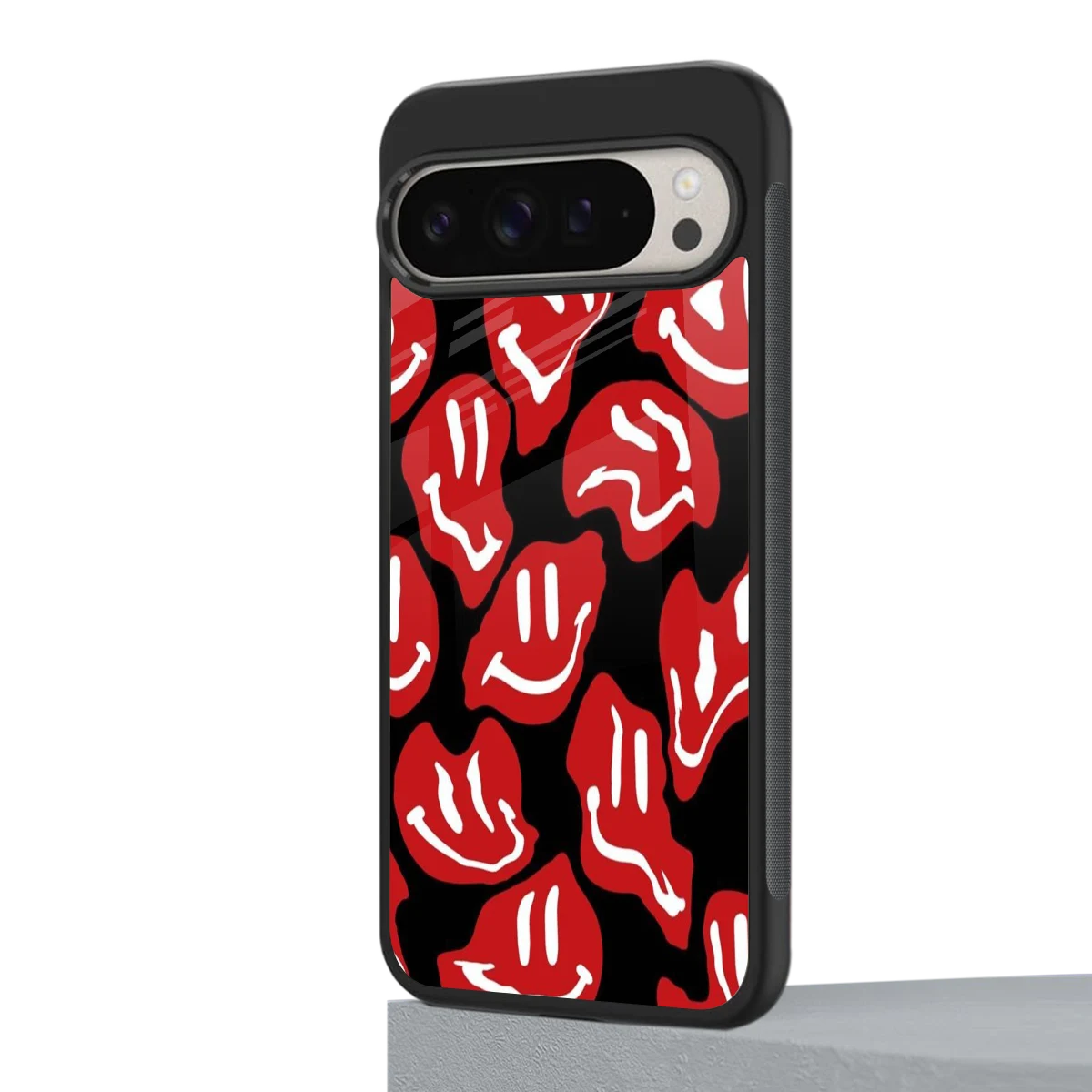 Melting Smiley google pixel 9 pro mobile cover | shockproof glass phone case