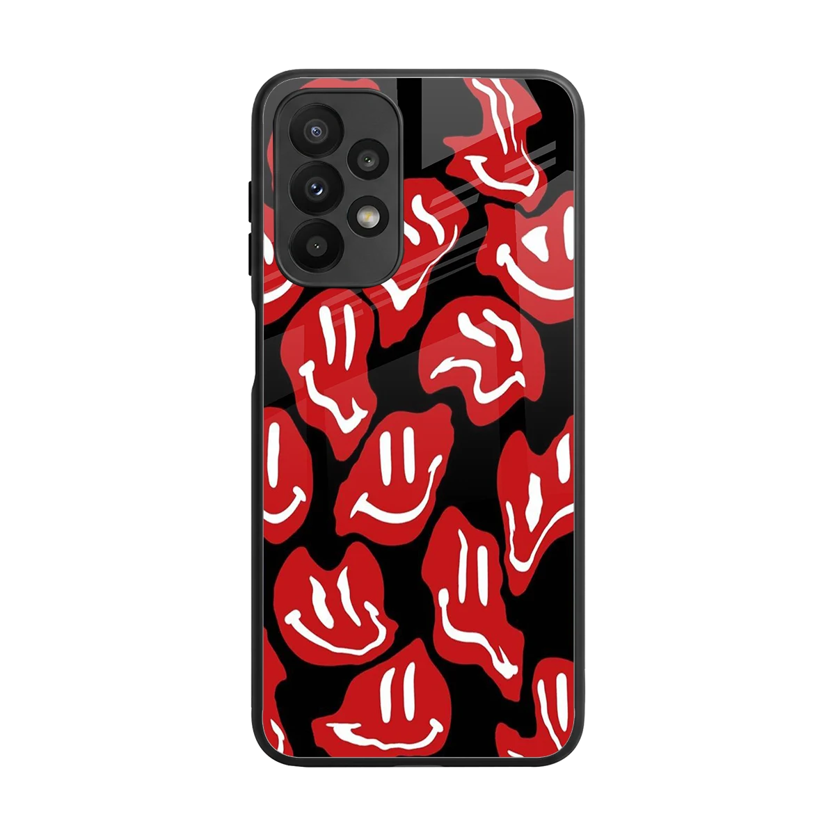Melting Smiley back phone cover | glass case for samsung galaxy a23