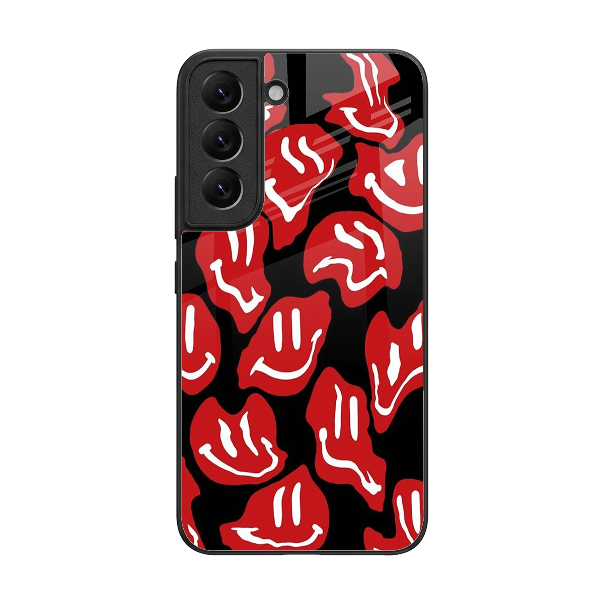 Melting Smiley back phone cover | glass case for samsung galaxy s22