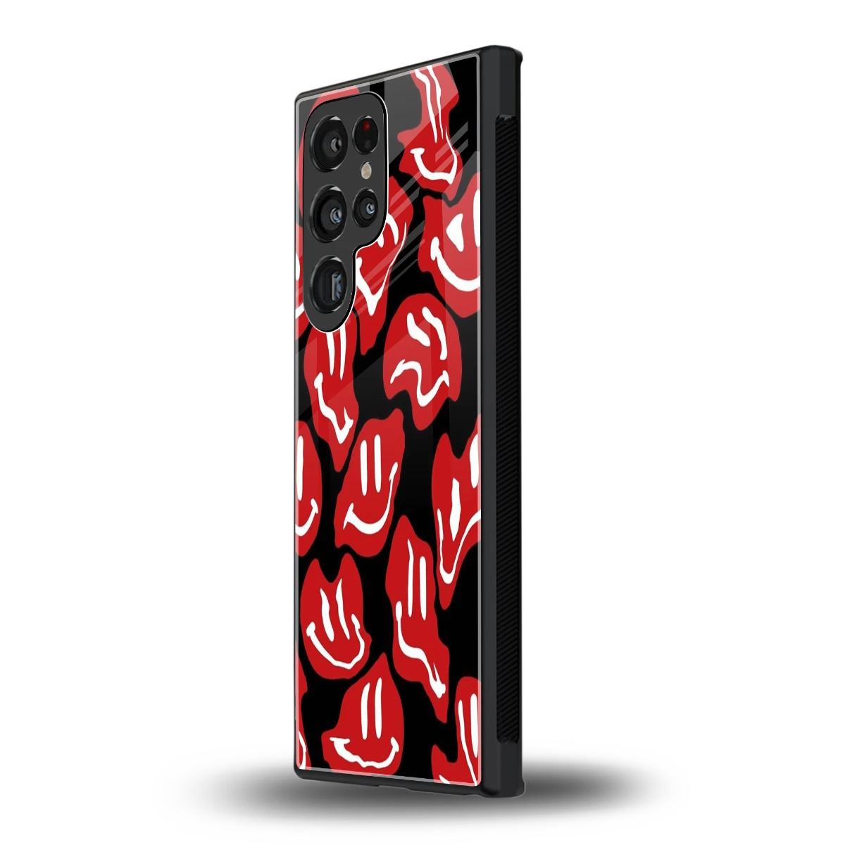 Melting Smiley samsung galaxy s23 ultra mobile cover | shockproof glass phone case