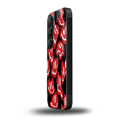 Melting Smiley samsung galaxy s24 plus mobile cover | shockproof glass phone case