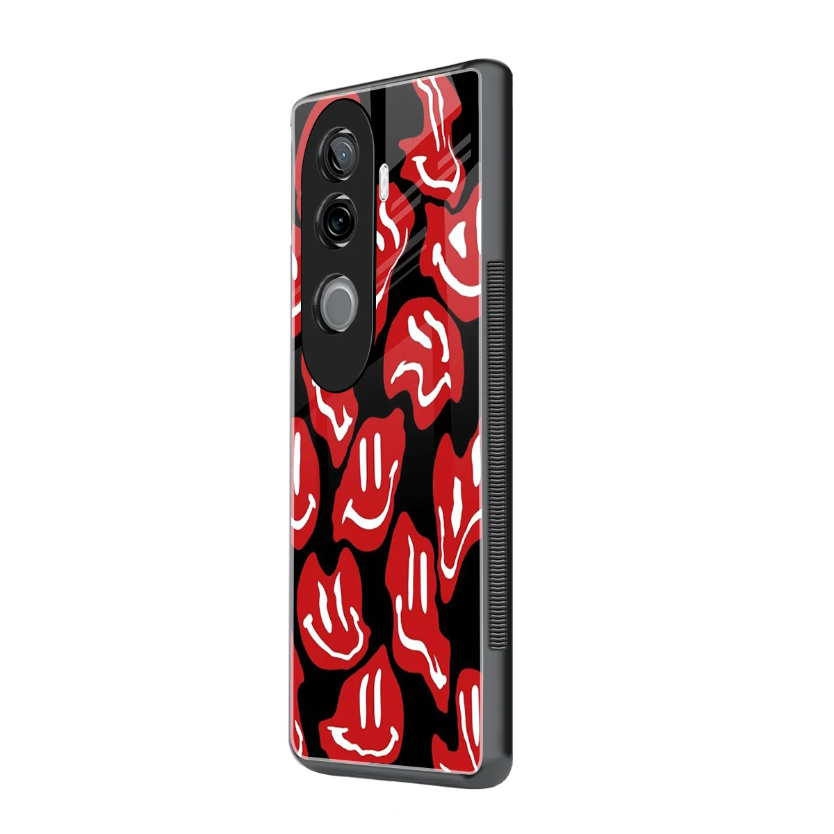 Melting Smiley vivo v40e mobile cover | shockproof glass phone case