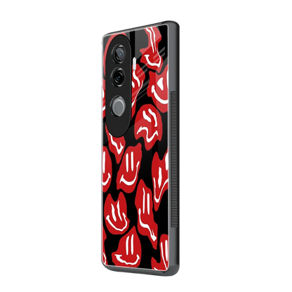 Melting Smiley vivo v40e mobile cover | shockproof glass phone case