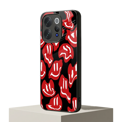 Melting Smiley vivo v70 mobile cover | shockproof glass phone case