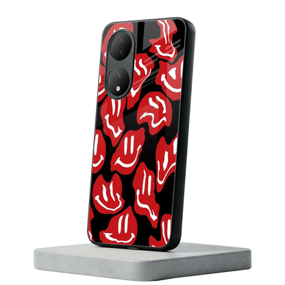 Melting Smiley Vivo-y100 mobile cover | shockproof glass phone case