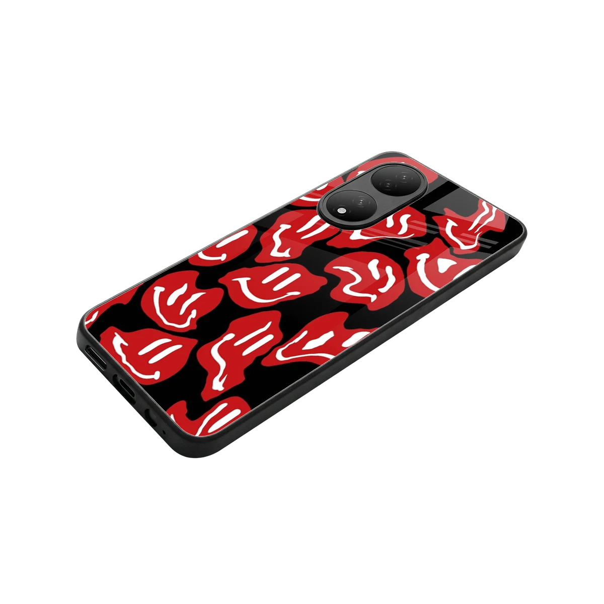 Melting Smiley stylish phone case for Vivo-y100 | glossy glass and slim fit