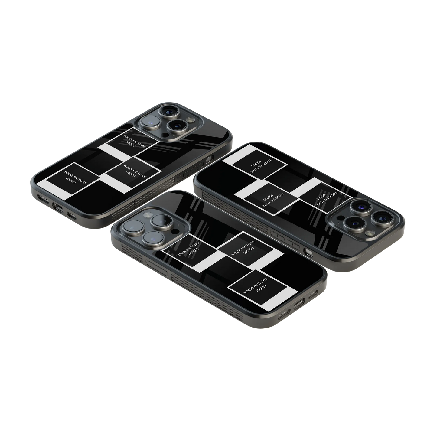 Polaroid Personalised Glass Phone Case