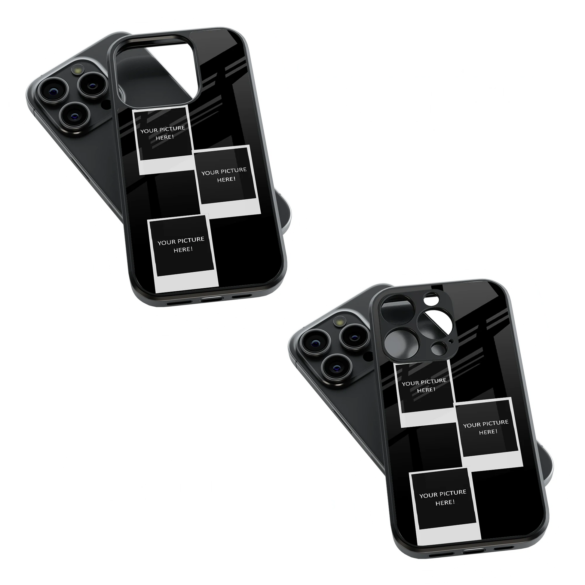 Polaroid Personalised Glass Phone Case