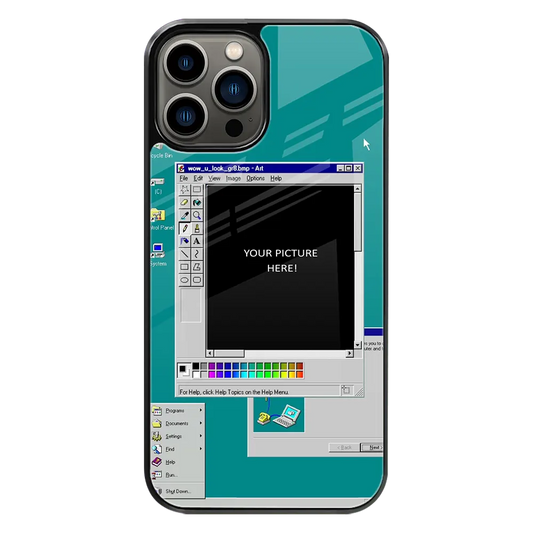 Polaroid Personalised Glass Phone Case