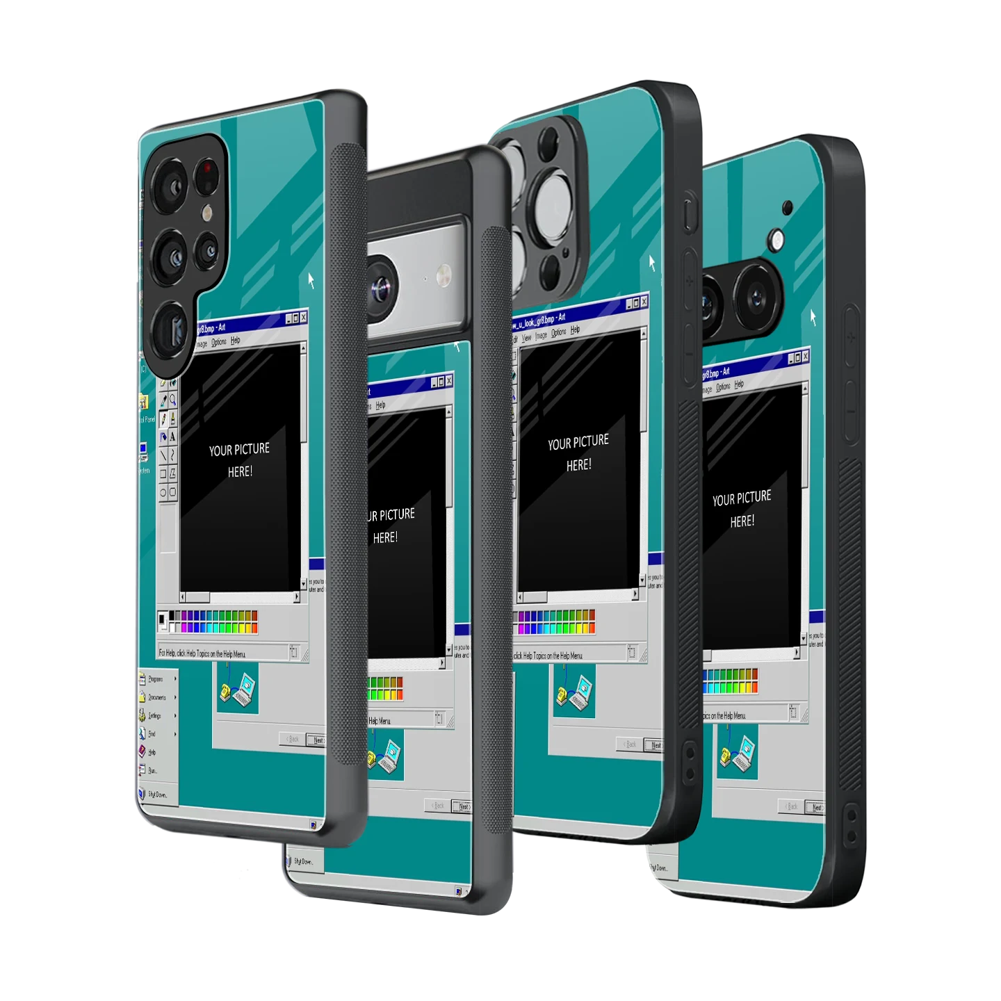 Polaroid Personalised Glass Phone Case