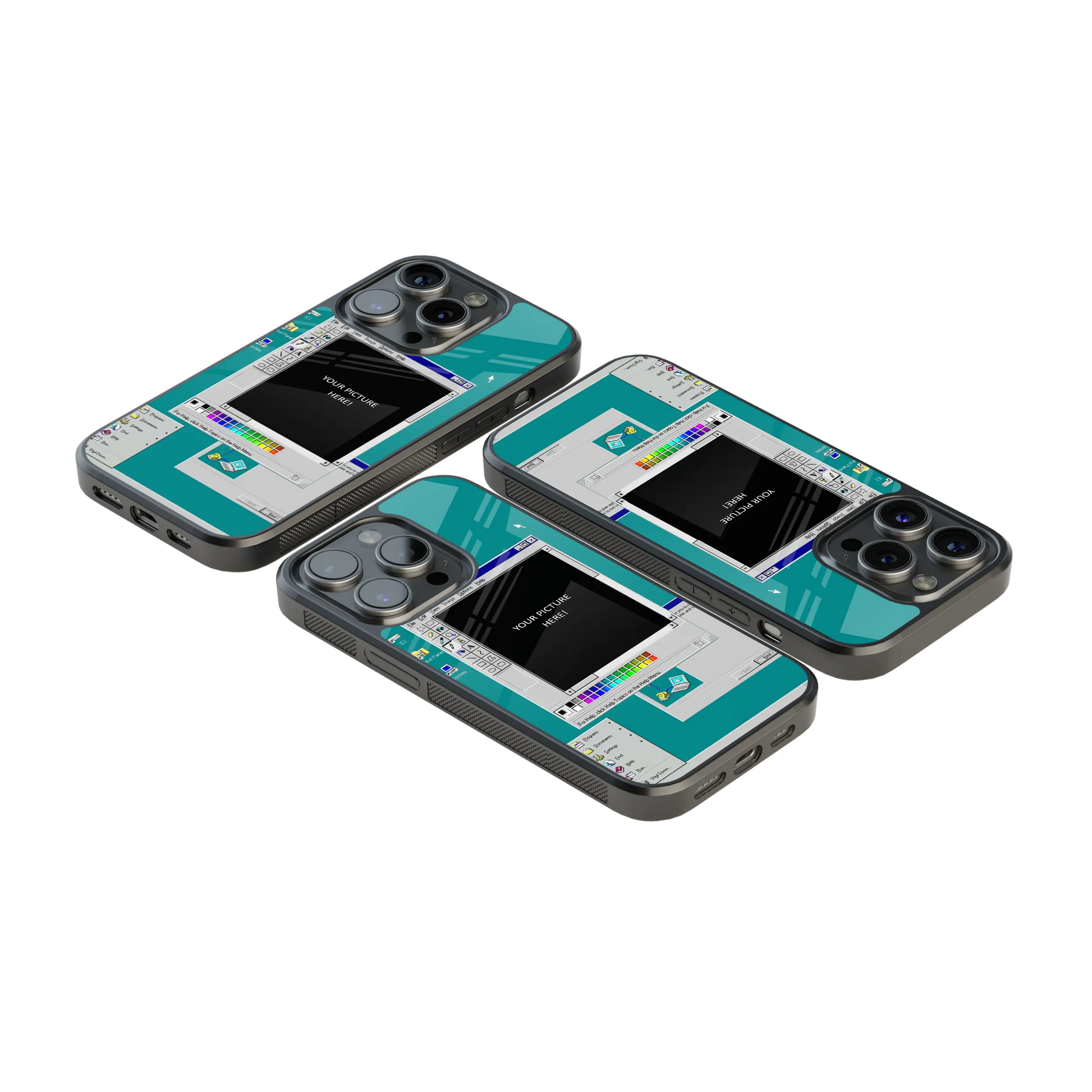 Polaroid Personalised Glass Phone Case