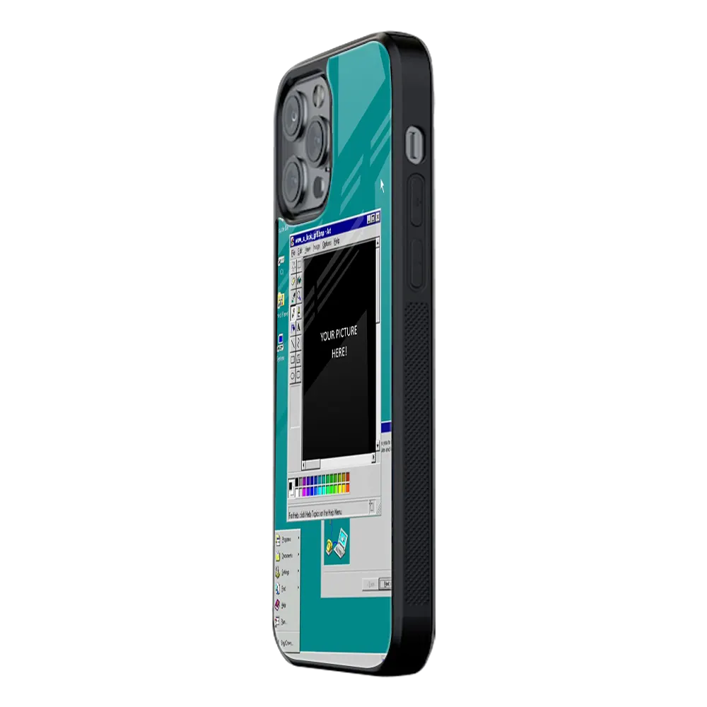 Polaroid Personalised Glass Phone Case