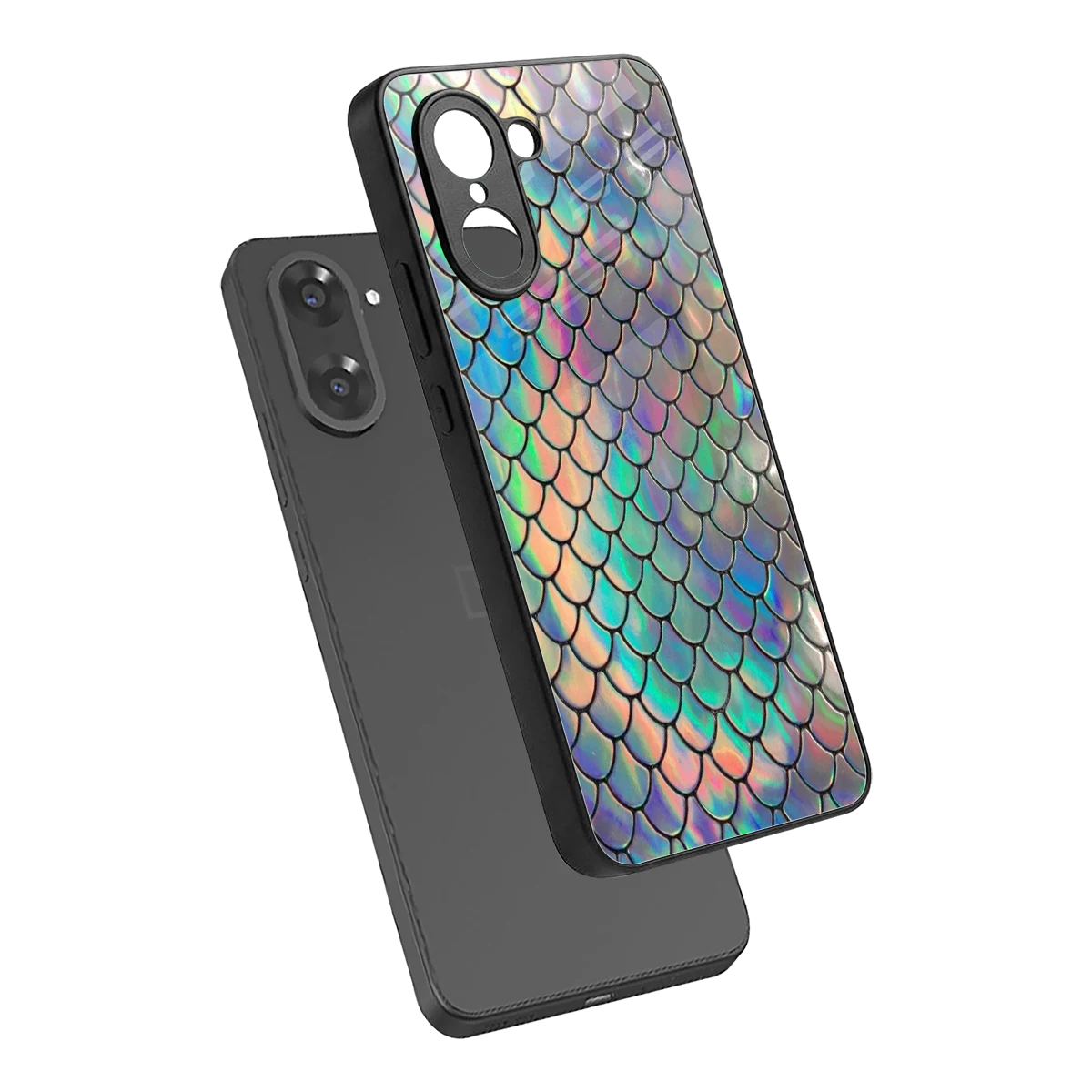 Mermaid sleek oneplus nord ce5 5g cover with tempered glass back and TPU edges