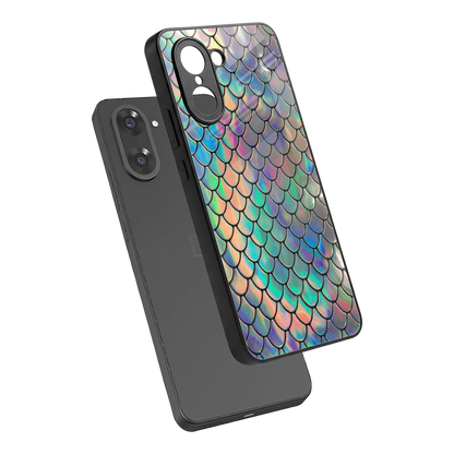 Mermaid sleek oneplus nord ce5 5g cover with tempered glass back and TPU edges