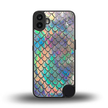 Mermaid back phone cover | glass case for cmf nothing phone 1