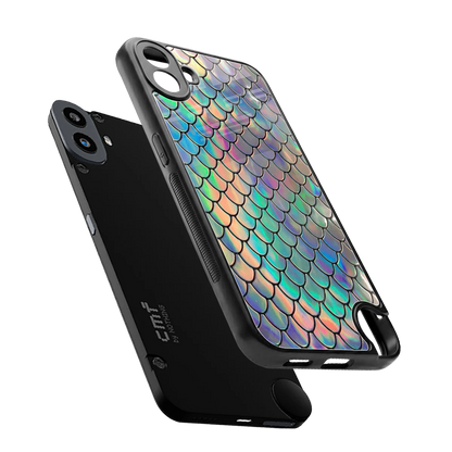Mermaid sleek cmf nothing phone 1 cover with tempered glass back and TPU edges