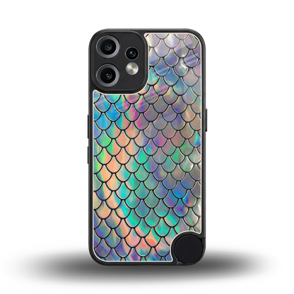 Mermaid back phone cover | glass case for cmf nothing phone 2 pro