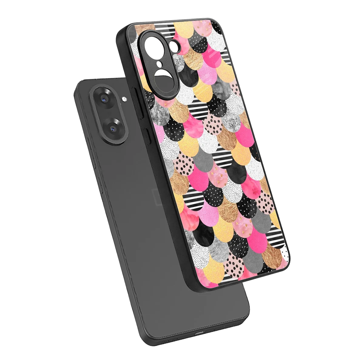 Mermaid Glow sleek oneplus nord ce5 5g cover with tempered glass back and TPU edges