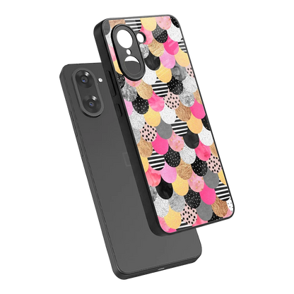 Mermaid Glow sleek oneplus nord ce5 5g cover with tempered glass back and TPU edges