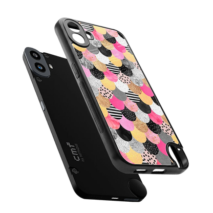 Mermaid Glow sleek cmf nothing phone 1 cover with tempered glass back and TPU edges
