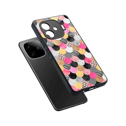 Mermaid Glow sleek iqoo neo 10r 5g cover with tempered glass back and TPU edges