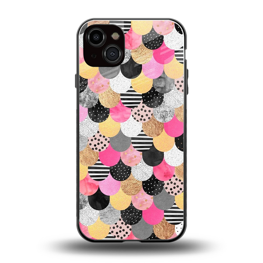Mermaid Glow back phone cover | glass case for iphone 14 plus