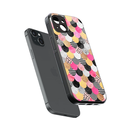 Mermaid Glow sleek iphone 14 plus cover with tempered glass back and TPU edges